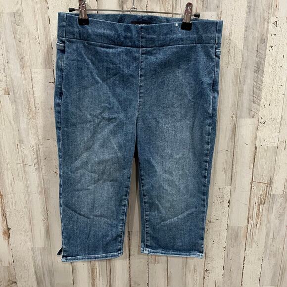 NYDJ Denim - NYDJ Not Your Daughters Jeans Spanspring Pull On Capri Jeans Lunar Slimming 6/M